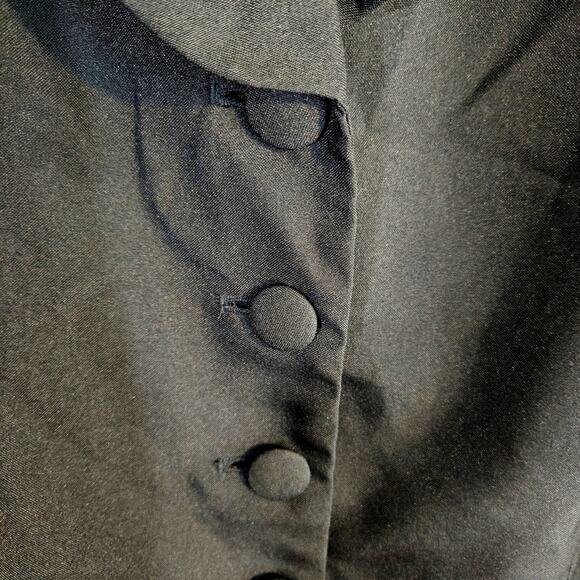 Allison Woods Women's Blazer 28W 28 W Black Plus Size 4X Coat Button Down Jacket - Picture 4 of 8